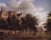 Jan van der Heyden Canal house Germany oil painting artist